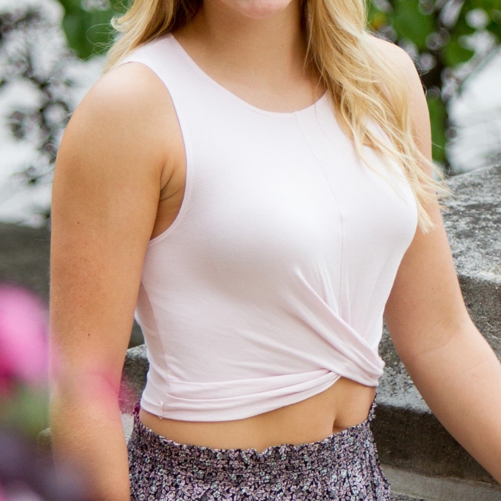 Garage Pink Crop Top